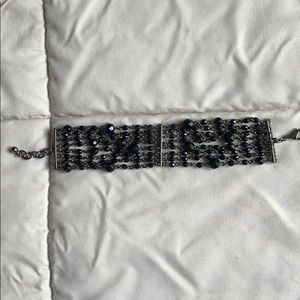 Black beaded bracelet